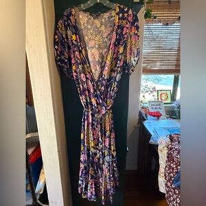 Modcloth Mushroom and Floral Print Dress